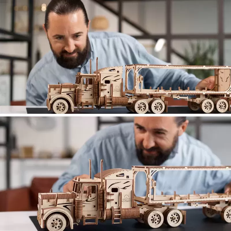 UGEARS Heavy Boy VM-03 բեռնատար մեքենա՝ | Մեխանիկական 3D փազլ